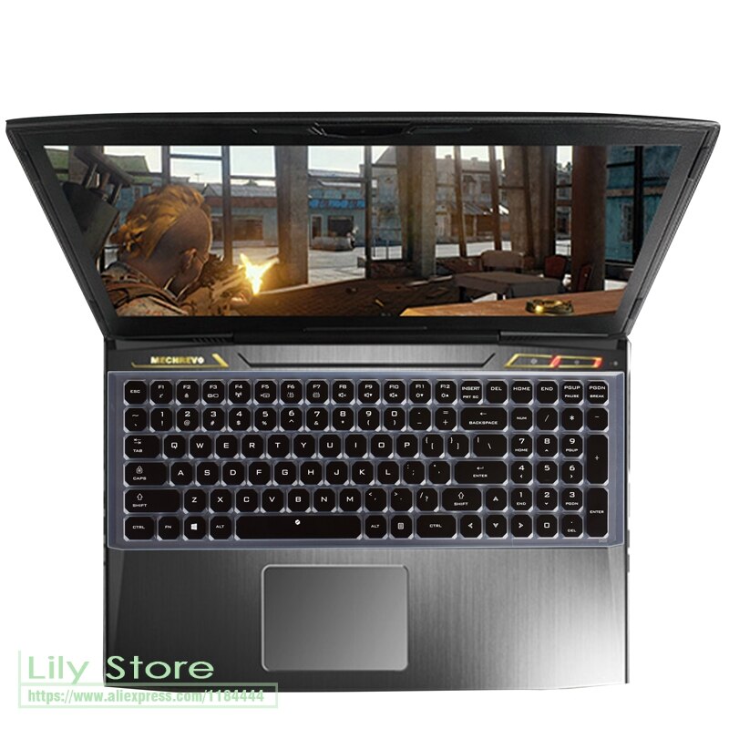 Notebook keyboard Keyboard Cover Skin for MECHREVO Z2 / MECHREVO X8Ti / X8ti Plus Gaming Laptop: black