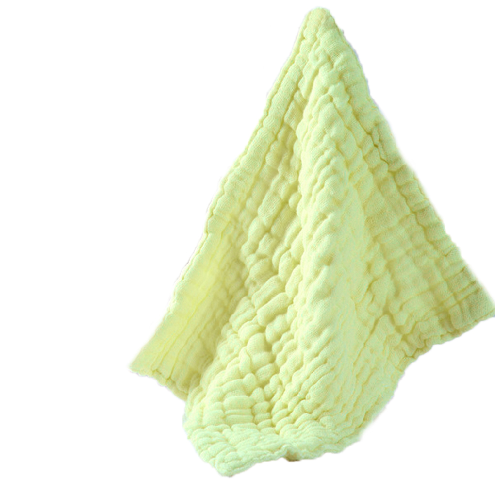 Baby Washcloths For Sensitive Skin Washcloths Cotton Towels Gauze Square: Yellow