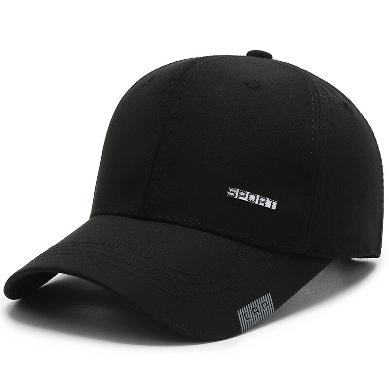 Lente Mannen Snapback Hoed Caps Baseball Cap Mannen Caps Retro Papa Oom Baseball Cap Hoeden Voor mannen Toevallige Hoed: Black