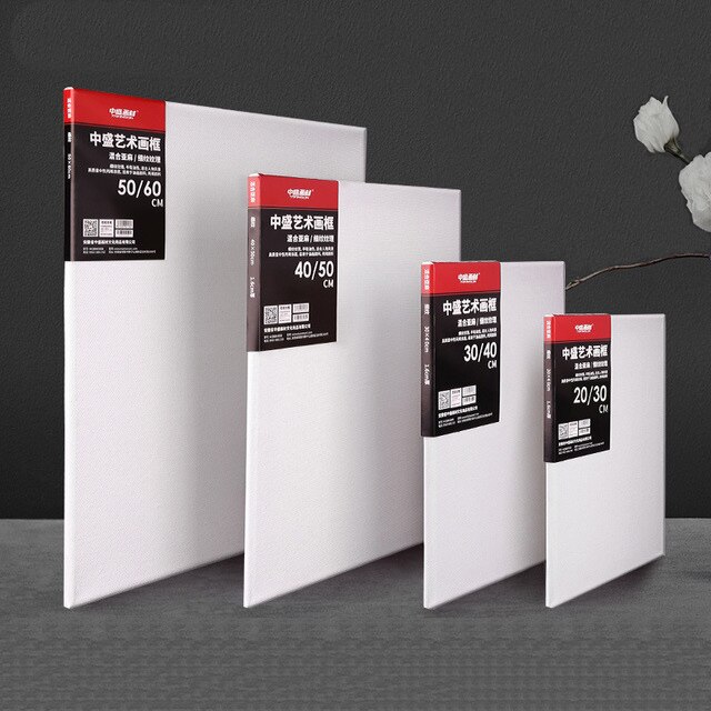 Practice Linen White Oil Painting Frame Tool 30x30 Material Wood Strip Acrylic Art Students Art Class