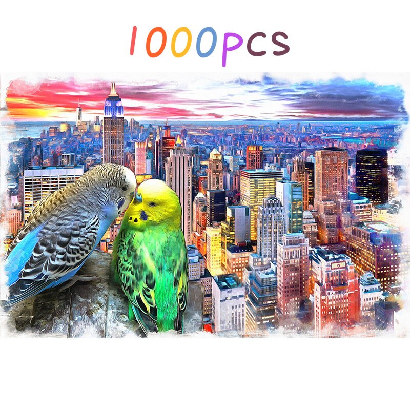 1000Pcs 300pcs Jigsaw Puzzle Assembling Landscape Picture Puzzles Toys For Adults Kids Educational Games Montessori: 02