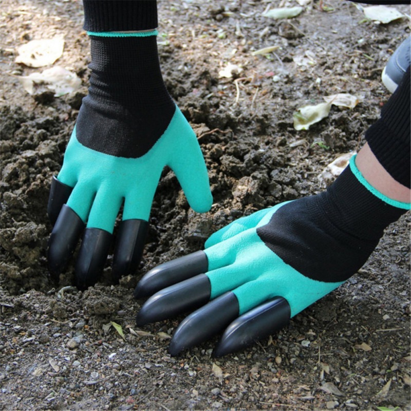 Gants de jardinage en Latex | Avec griffes à bout, gant de génie, chiffon, creuser, plantation, outils de travail, produits de serre ménagers