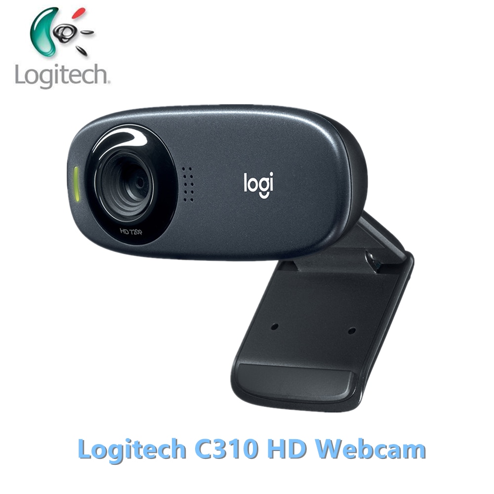 Logitech C310 HD Webcam Webcast camera Gaming camera Built-in Microphone HD 720P with 5MP Photos Auto Focus