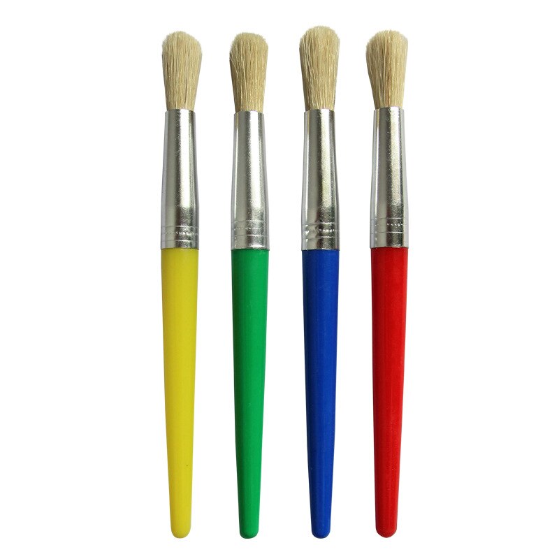 4 Stks/set Kwast Set Aquarel Levert Art Penselen Acryl Verf Tekening Gereedschap Kid Diy Schilder Borstel: Old Color