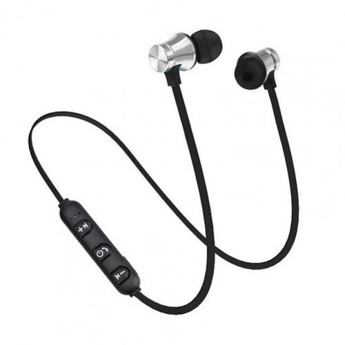 Magnetische Draadloze Bluetooth Headset XT11 Muziek Headset Nekband Sport Headset Met Microfoon Voor Iphone Samsung Xiaomi Headset: Zilver