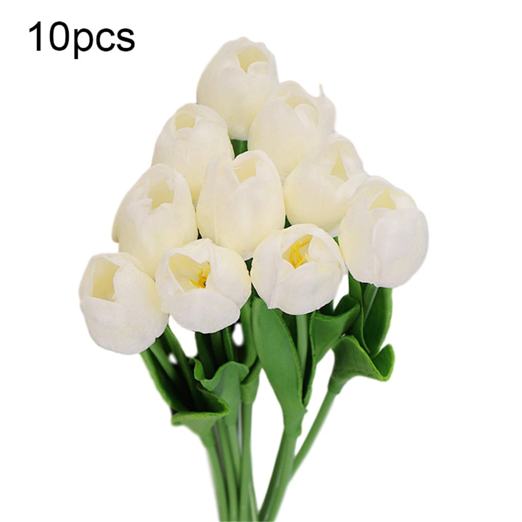10 Pcs Mooie Tulp Flores Kunstbloemen Tulipany Tulpen Nep Bloem Kerst Decoraties For A Thuis Bruiloft Decor 35 Cm: 1