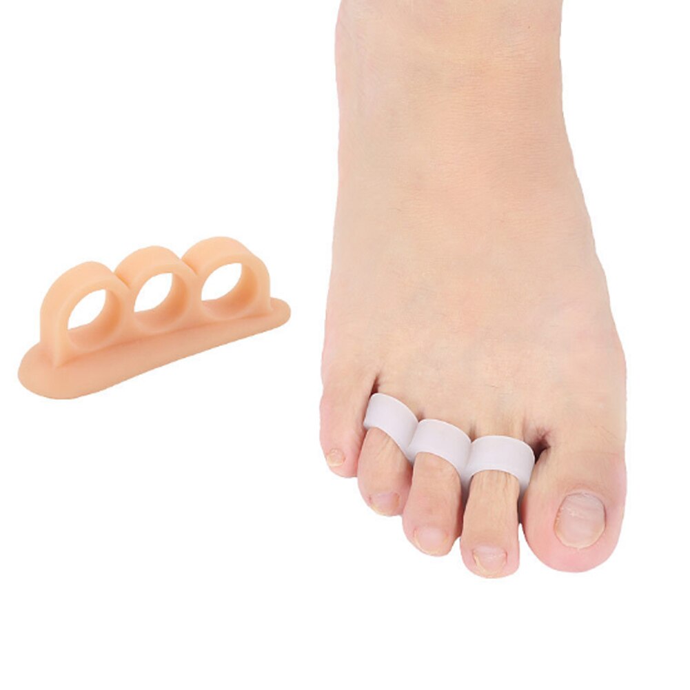 1 Pair Soft Claw Hammer Foot Toe Gel Pads Separator Crest Straightener Stretcher