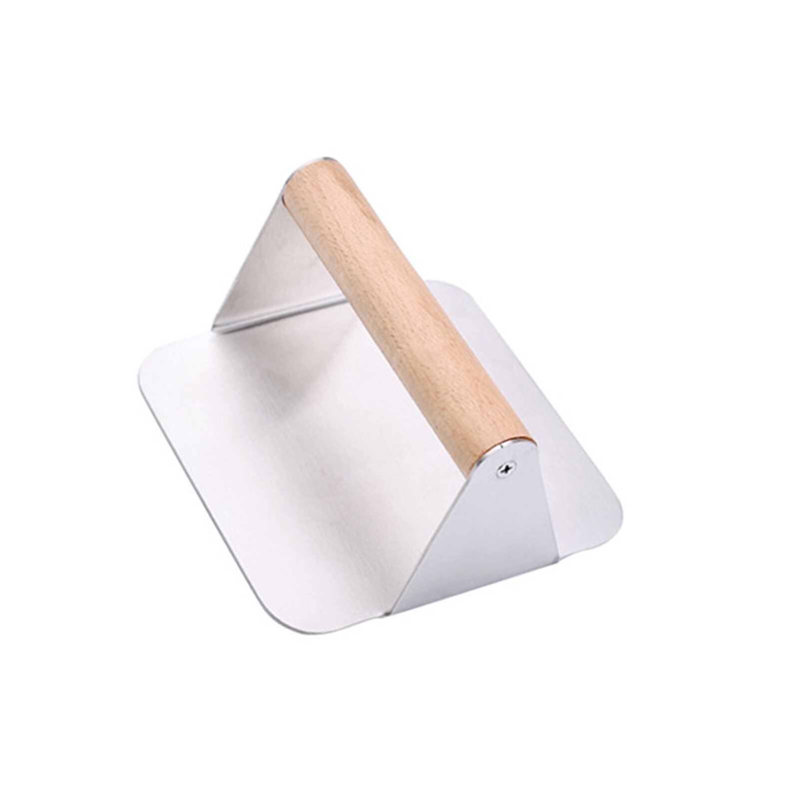 Hamburger Patty Maker 304 Stainless Steel Kitchen Burger Pressing Manual Grill Press Smasher With Wood Handle