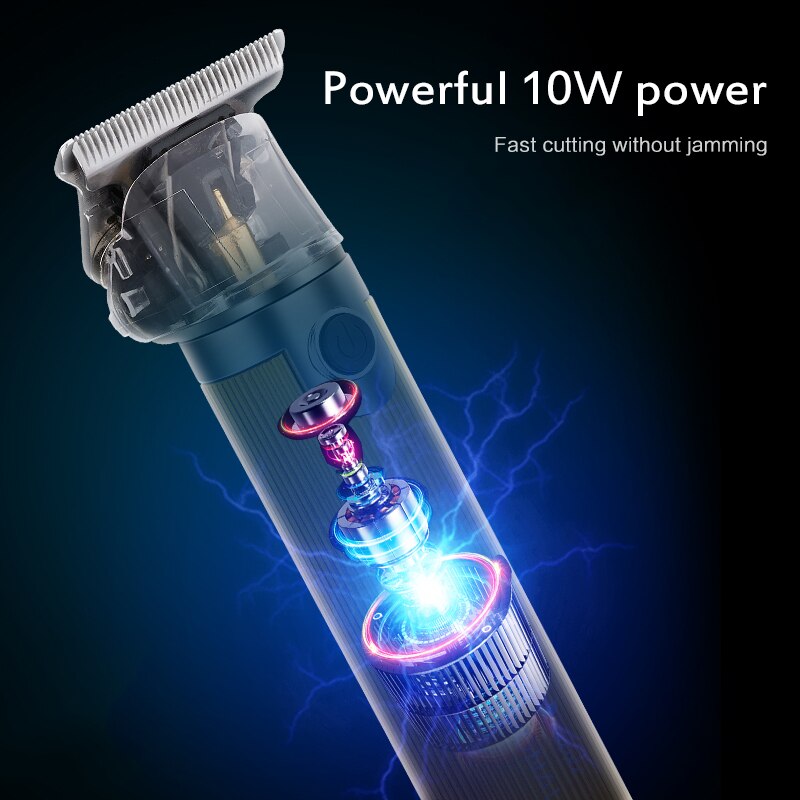 Cordless Hair Clipper Hair Trimmer Carbon-steel Blade Hair Cutting USB Beard Trimmer Powerful Haircut Styling