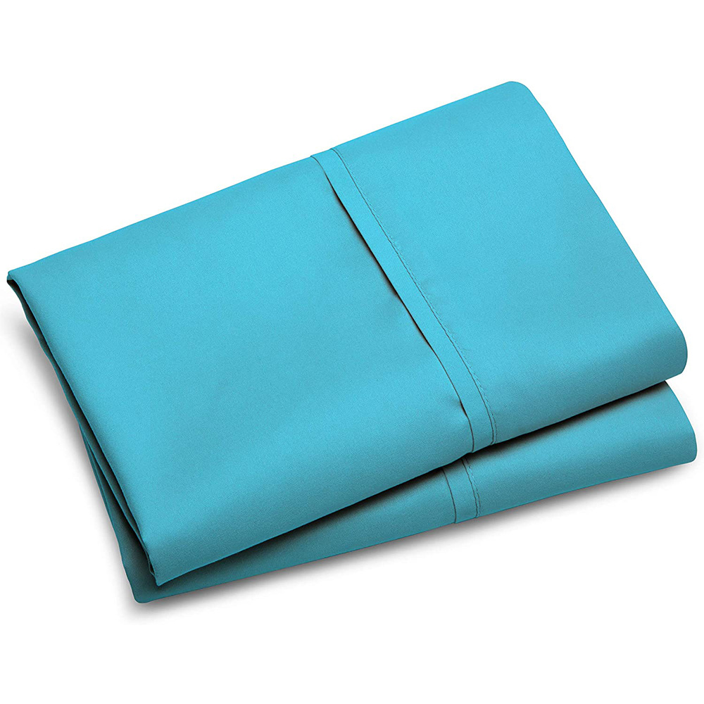 Taie d'oreiller enveloppe 1 pièce pour dormir, housse de coussin douce pour lit, taille Muti Standard/Queen/King/corps: See below for size descriptions / Bleu marine