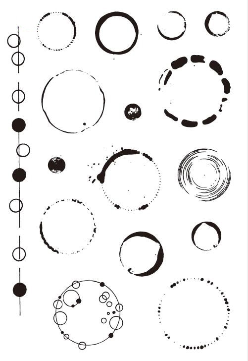 Basic Element Background Clear Stamp Silicone Rubber Decoration Stamp for Scrapbooking n Cardmaking