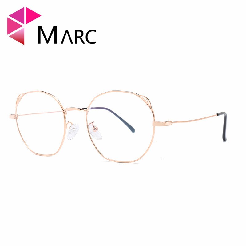 Marc dames leesbrillen optisch zwart klassieke effen glazen bril bloemen helder montuur 20-18025