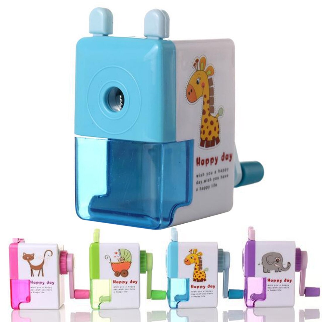 FangNymph-Sacapuntas con de dibujos animados para niños, material escolar y de papelería para la Oficina