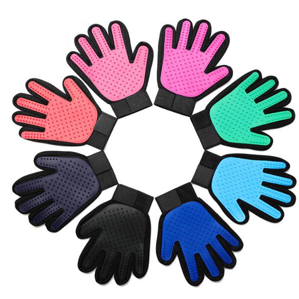 Pet Dog Cat Grooming Brush Glove Pet Hair Deshedding Comb Brush Kitten Puppy Massage Washing Brush Glove for Animal Cat Dog