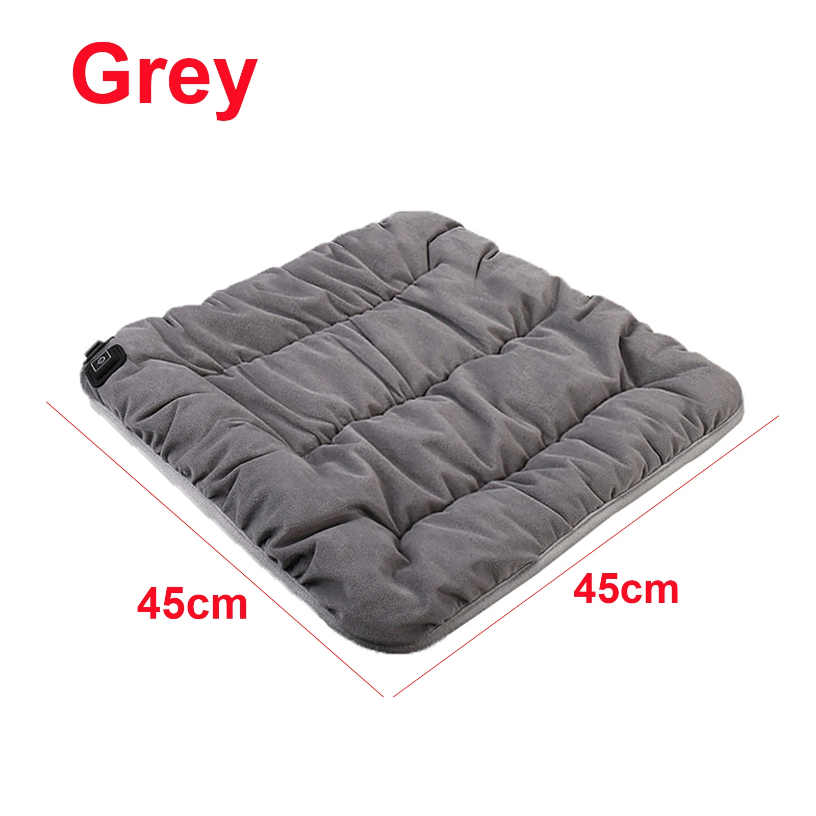 Cuscino riscaldante elettrico multifunzionale Cuscino scaldino invernale Tappetino riscaldante per animali domestici per auto da ufficio Termostato a tre velocità con ricarica USB: Grigio