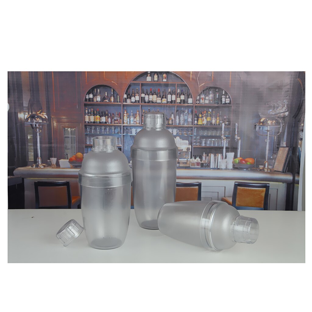 Resin Cocktail Shaker Mixer Drink With Measurement Bartender Tool 4 Sizes