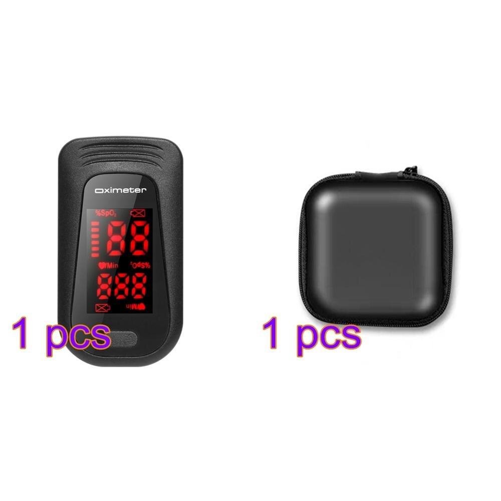 Hurtig sort sundhedspleje fingerspids pulsoximeter blod iltmonitor fingerspids oximeter hurtigt: Monitor bagb