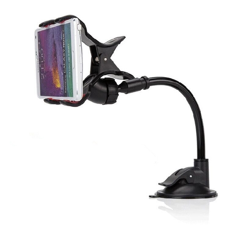 Universal car mount for smartphones, GPS, premium Windshield Dashboard Car Mount Holder for All Kinds of Smart Phone: black