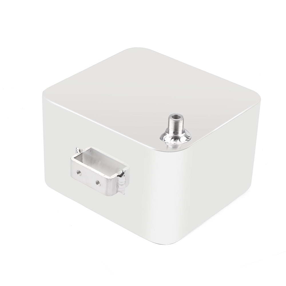 CNSPEED 2L Litre Polished Alloy Header Expansion Water Tank &amp; Cap Water Header Tank Coolant Overflow Tank Kit