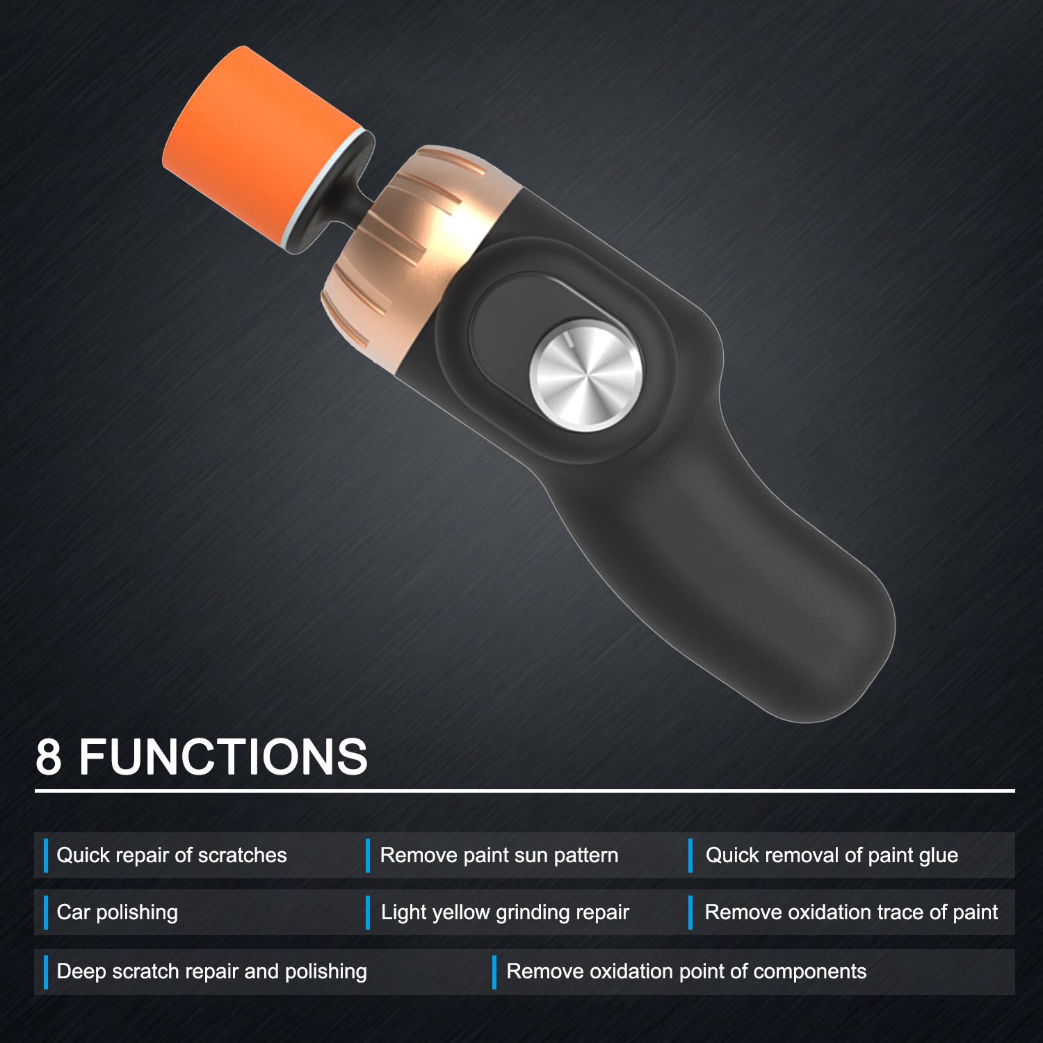 60W Mini Polishing Machine Corded Car Polisher Electric Polisher Polishing Waxing Machine Automobile Surface Scratch Repair Tool