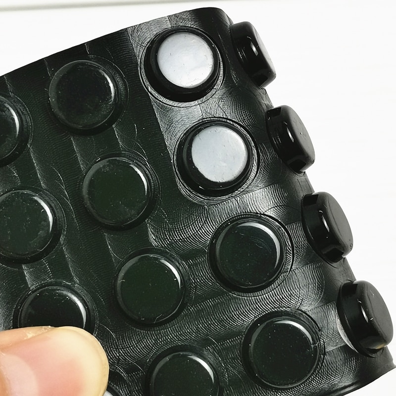 32 / 64 Grains 12x4mm Black Anti Slip Rubber Damper shock absorber self-adhesive Silicone Bumper feet pads Cabinet Door Stop