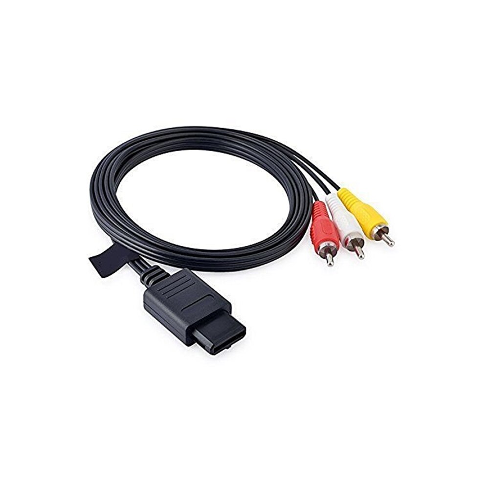 Cable N64 A/V para NS64, Cable AV A RCA para Super, Nintendo, GameCube, N64, SNES, 1,6 M
