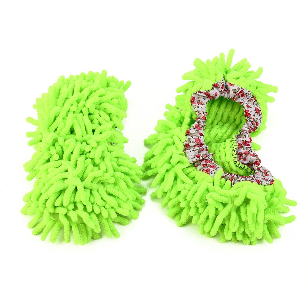 2pcs Convenient Dust Mop Slipper House Cleaner Lazy Floor Foot Dust Cleaner Grazing Slippers Microfiber Duster Cloth: F