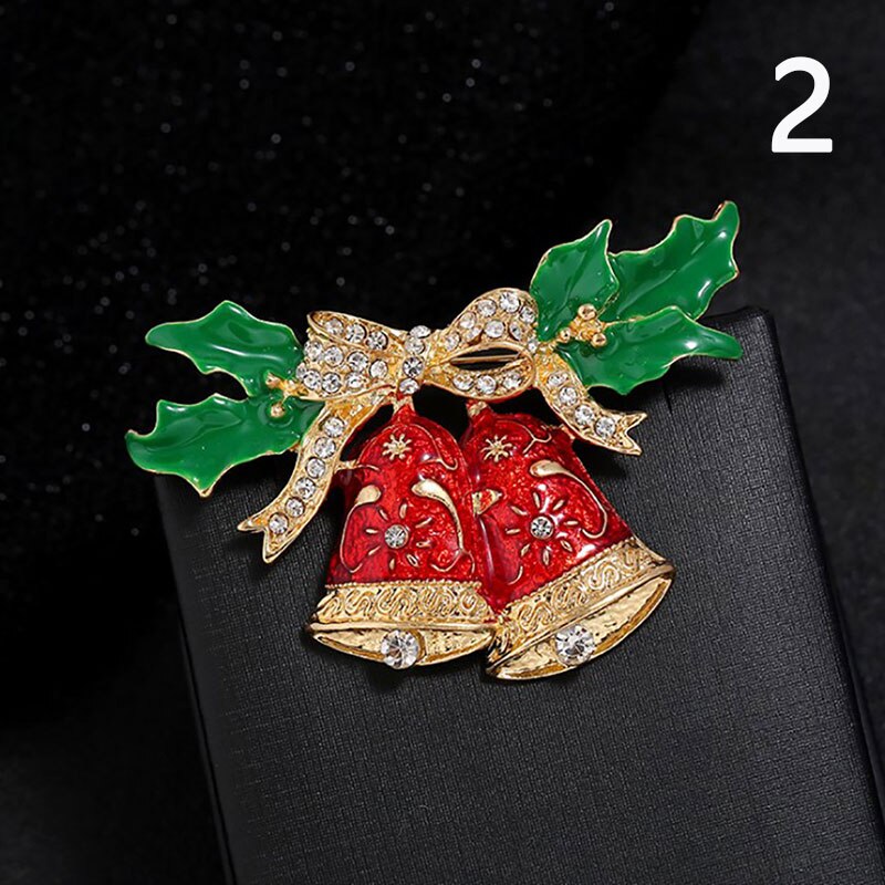 Portable Christmas Pins Wreath Ladies Brooches Lots Shape Brooch Pin: N2