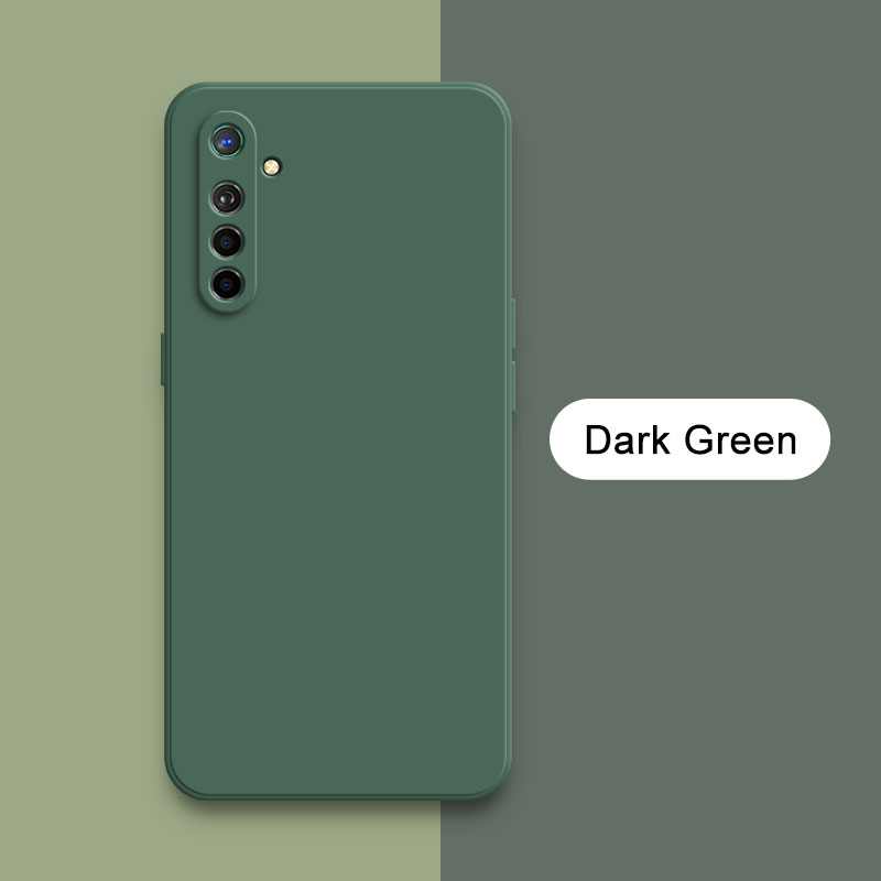 Coque en silicone liquide carrée officielle pour OPPO K5 Realme X2 XT, protection d'appareil photo 360, antichoc, souple, OPPOK5 RealmeXT: Microfibre / Rose