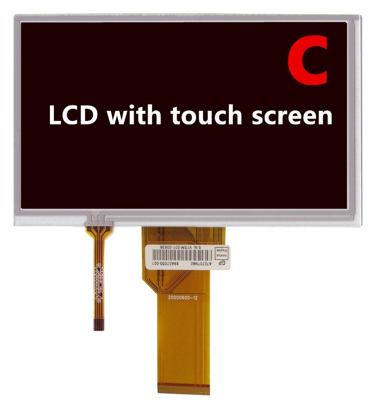 7 Inch LCD Screen Touch Screen Panel AT070TN94 AT070TN93 AT070TN90 92 V.X Car DVD Navigation LCD Replacement Parts: Red