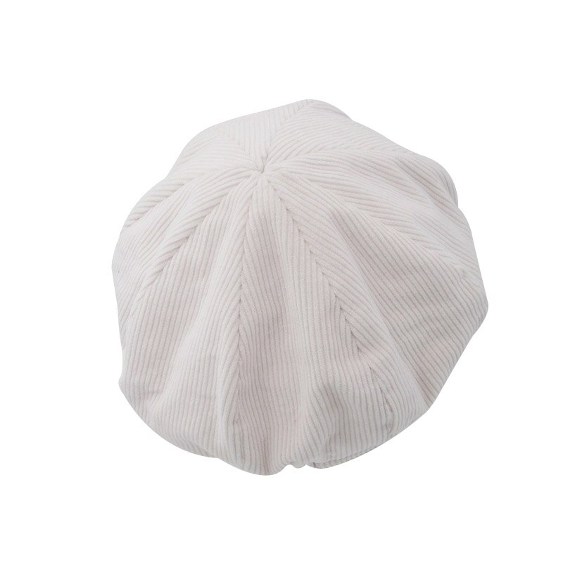 Dames vintage hoeden winter effen corduroy casual hoed baret literaire retro pet schilder krantenjongen opvouwbare baretten baret