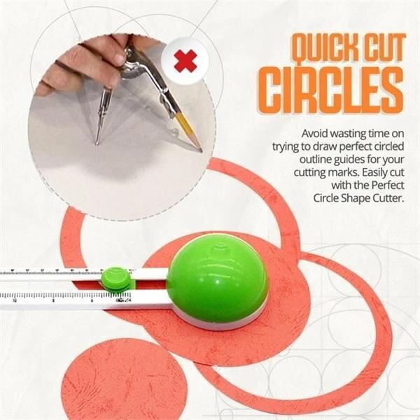 Circular Paper Cutter Cut Circle Paper Rotary Circle Cutter Craft Supplies Circle Cutters Button&amp;Badge Making Crafts Sewing Tool