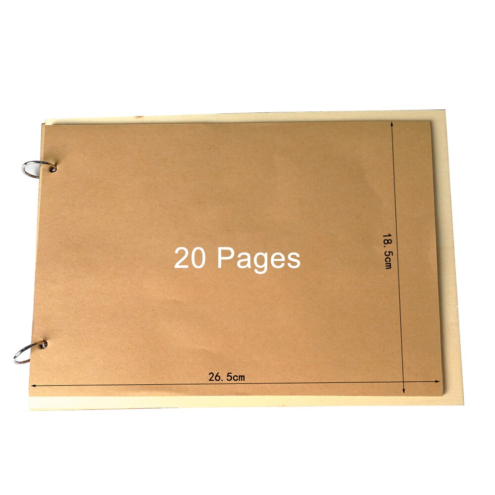 Mooie Bruiloft Decoratie 20 Pagina 'S Houten Bruiloft Gastenboek Levert Draagbare Hollow Oppervlak Fotolijst Notebook Gastenboek