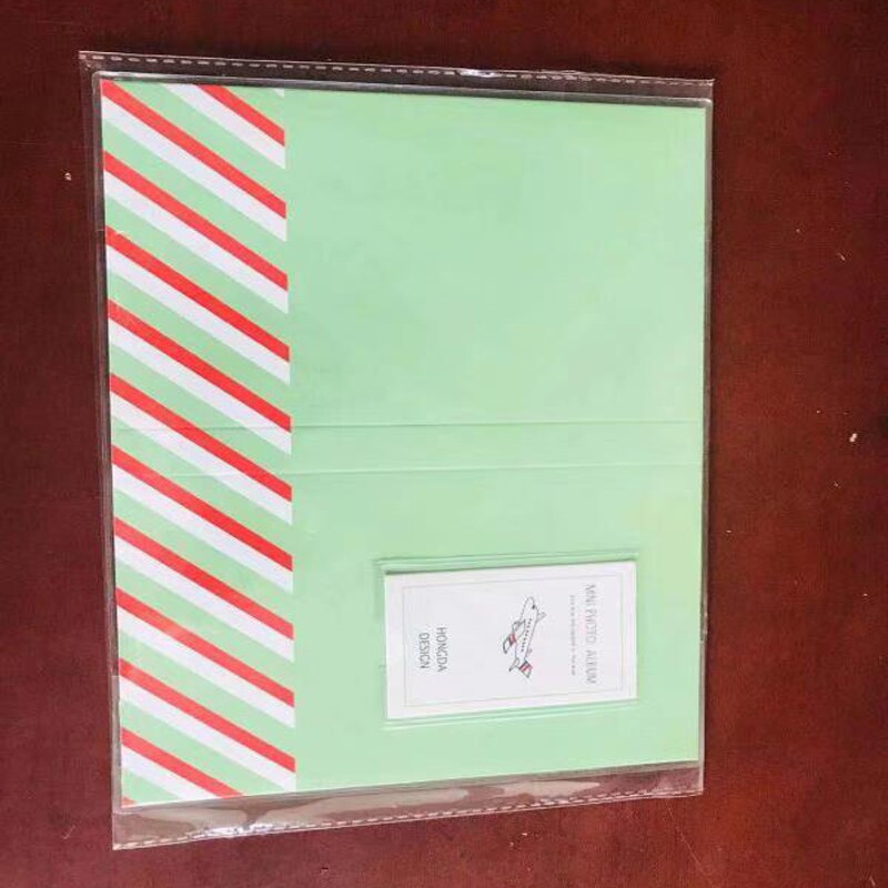 Mini Dessin Animé Lié Album Photo Insert Significative Photo Oeuvre D'art Préférée Lié Photo Album Scrapbook 84 Feuilles Recueillir: green