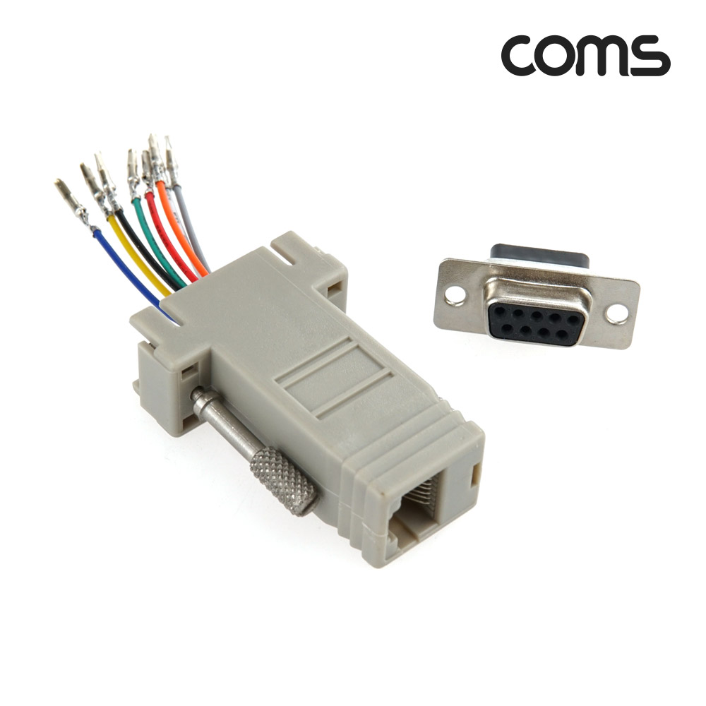 Coms K0757 combination connector (RJ45 F/DB9 F) -console terminal connection
