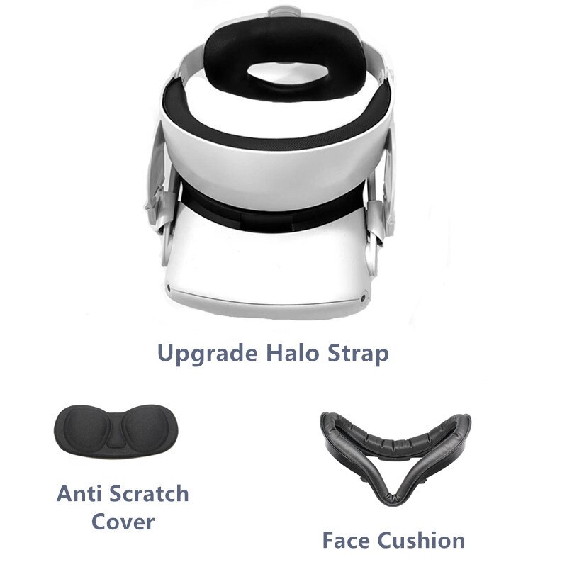 Correia de cabeça ajustável, para oculus quest 2, vr halo strap, aumento de apoio forcesport para oculus quest 2, acessórios: Package A