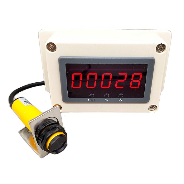 Automatisk induktion infraröd räknare industriell transportband linje intelligent elektronisk digital display räknare