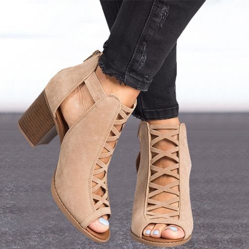 Sandalen Frühling Sommer Damen Frauen Keil Sandalen Fisch Mund Hohl Roma Schuhe Dame Schuhe Plattform Schwarz