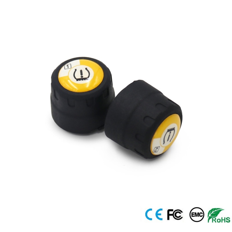 Motorcykel Dæktrykssensor TPMS Bluetooth 4.0 til Android/iOS Telefon