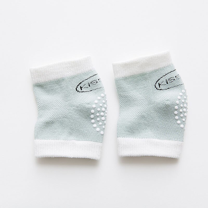 Kind Knie Protector Veiligheid Baby Been Cover Antislip Lijm Knie Pad Leren Lopen Beenwarmers Voor Jongens en Meisjes: Light green