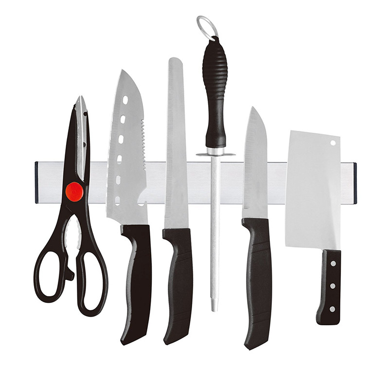 Magnetisk selvklebende 31cm lengde knivholder rustfritt stål 304 blokk magnet knivholder stativ for kniver: Default Title