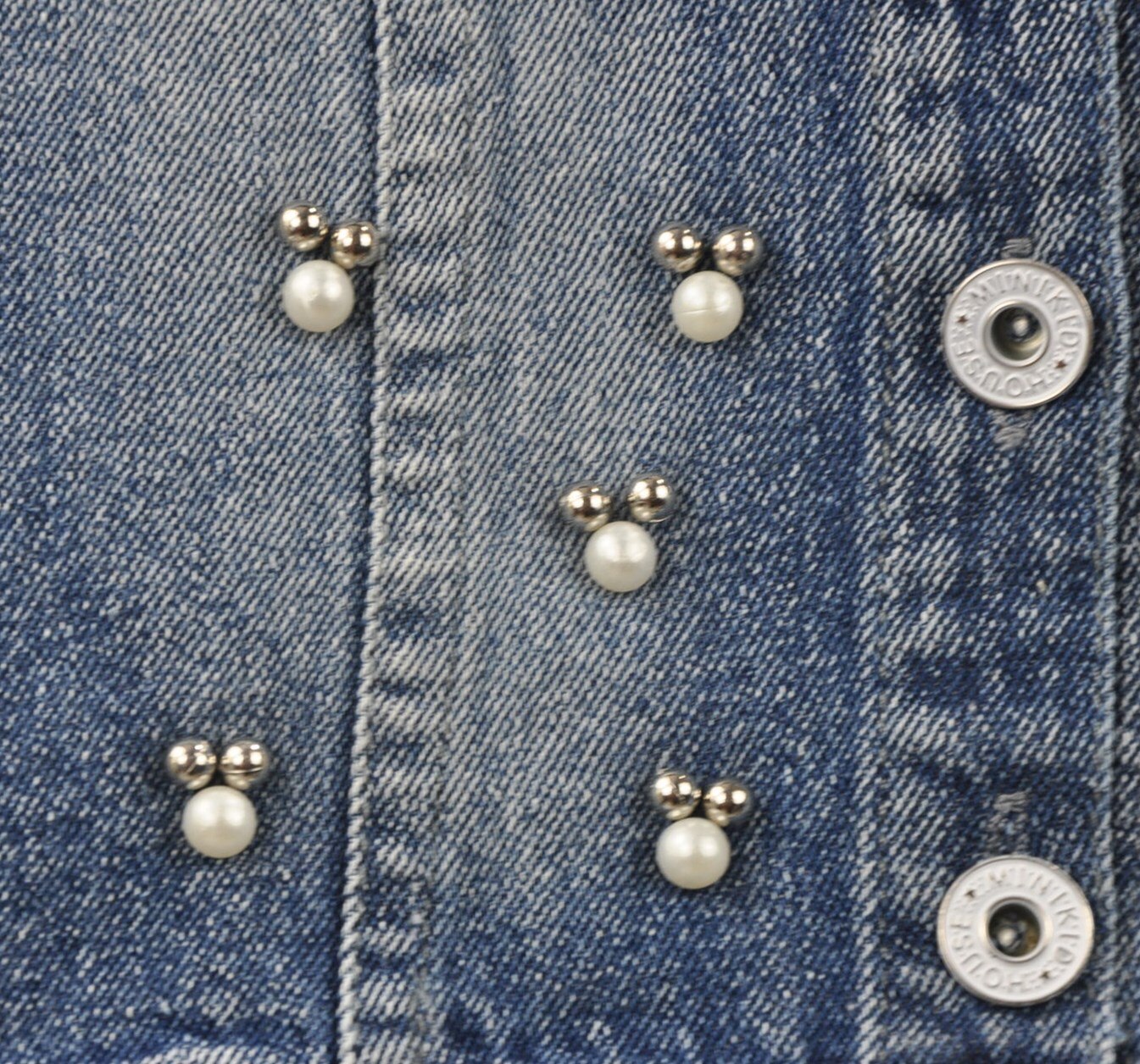 Girls 3D Flower Pearl Lace Denim vest embroidered waistcoats kids jeans vests children spring autumn sleeveless coat