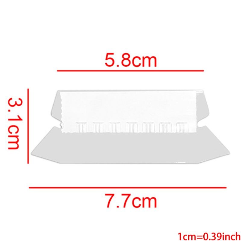 50PCS Classification Tag PVC Hanging File Holder Index Label Strip Durable Bendable For Organize And Distinguish Hanging Files