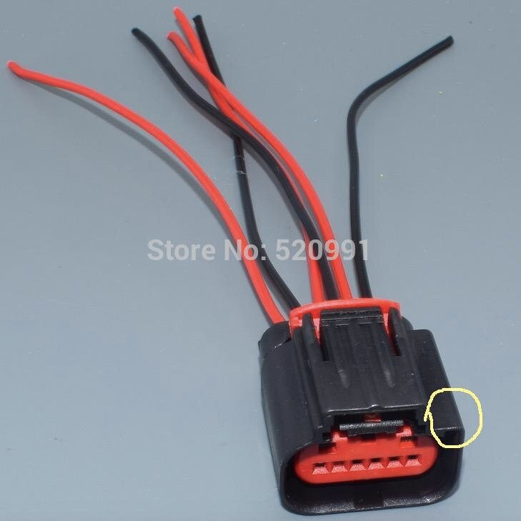 Shhworldsea 6Pin Rechts Links Gaspedaal Positie Sensor Gaspedaal Automobiel Connector Plug Voor Ford Voor Gm 1438153-5: 1set left