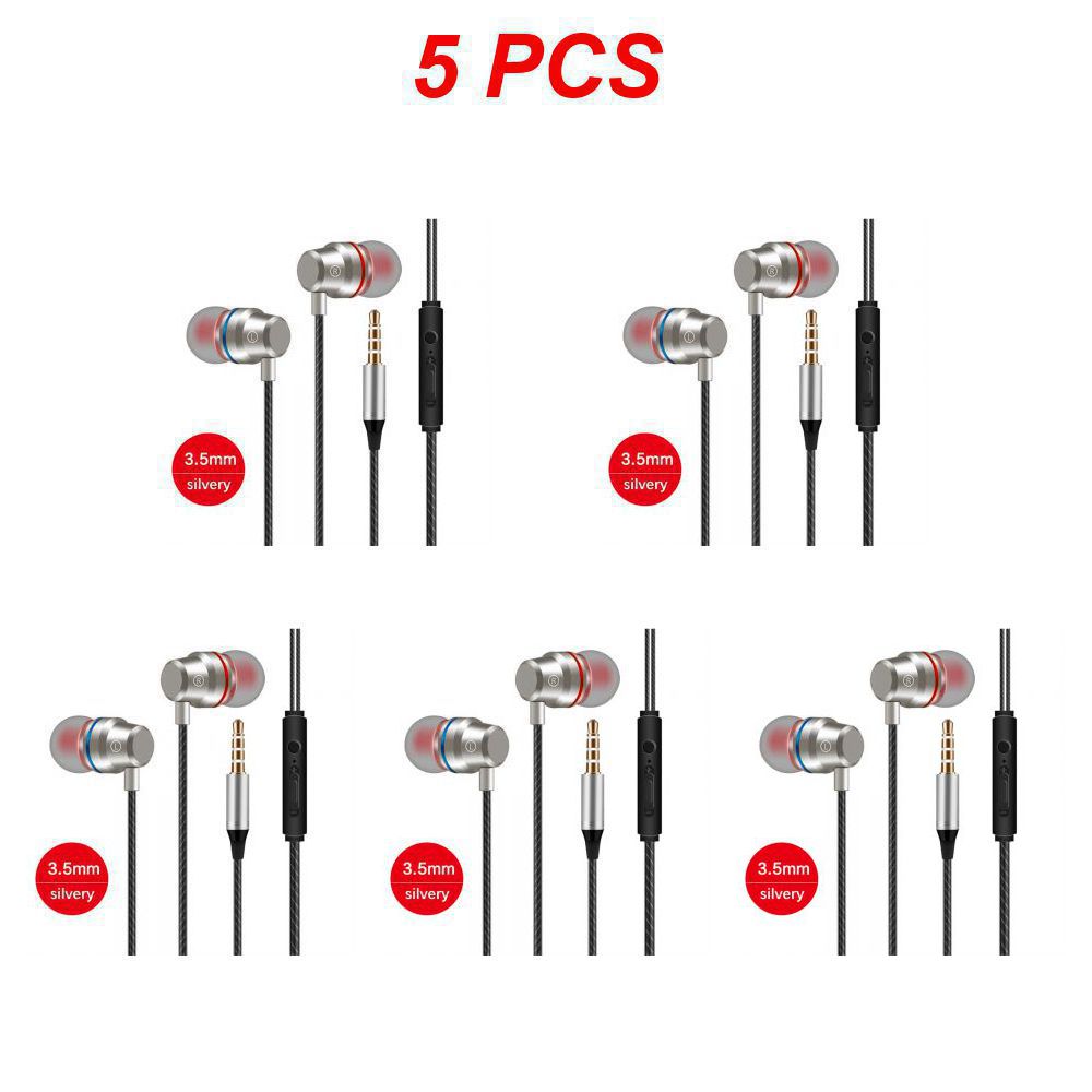 X6 Metalen Koptelefoon Bass Ruisonderdrukking Koptelefoon Sport Headset Auriculare MP3 Computer Koptelefoon Bedrade Koptelefoon: Roze