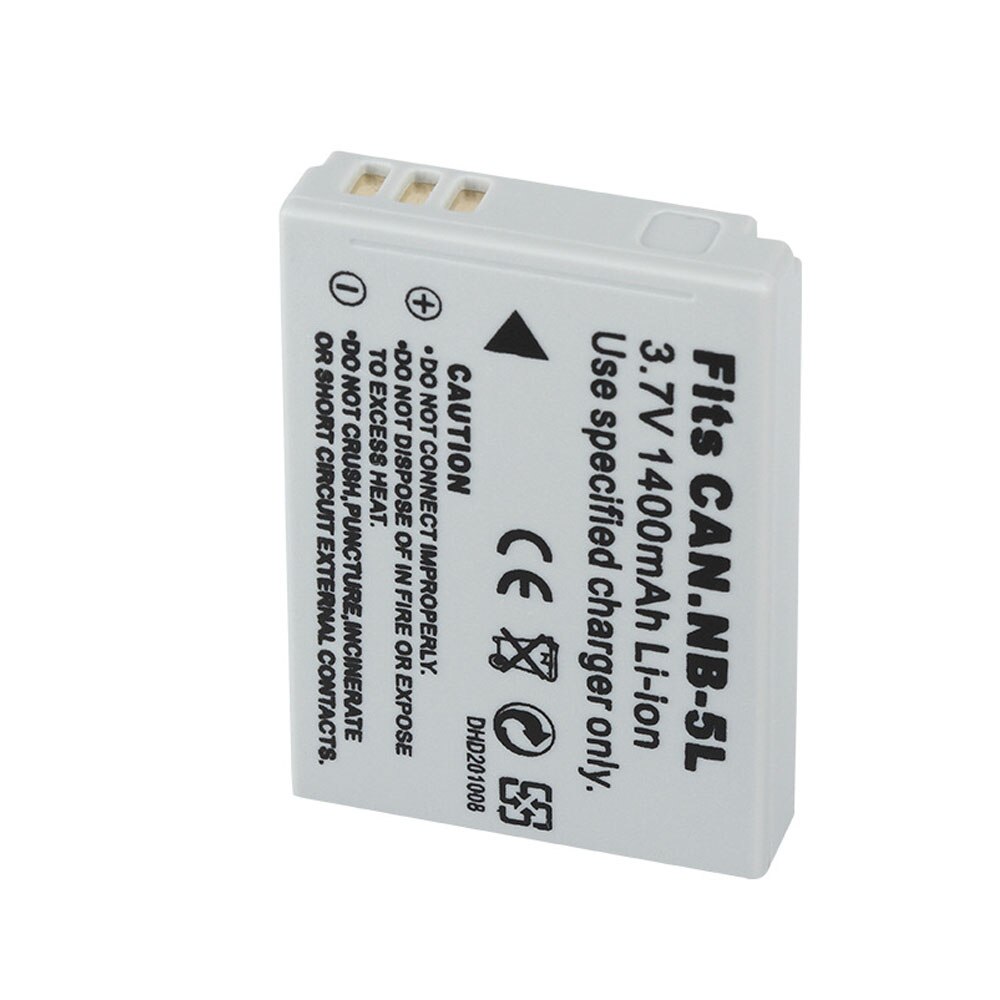 Fomito NB-5L Digital Camera Battery (1400mAh, 3.7V, Lithium-Ion)-Compatible with Canon IXUS 800/IS/850/900/TI/950/960/970/980