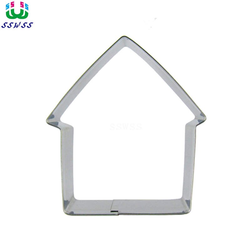 Directe Verkoop, Shabby Huis Vorm Cake Decorating Fondant Snijders Gereedschap, Architectuur Cake Cookie Biscuit Bakken Mallen