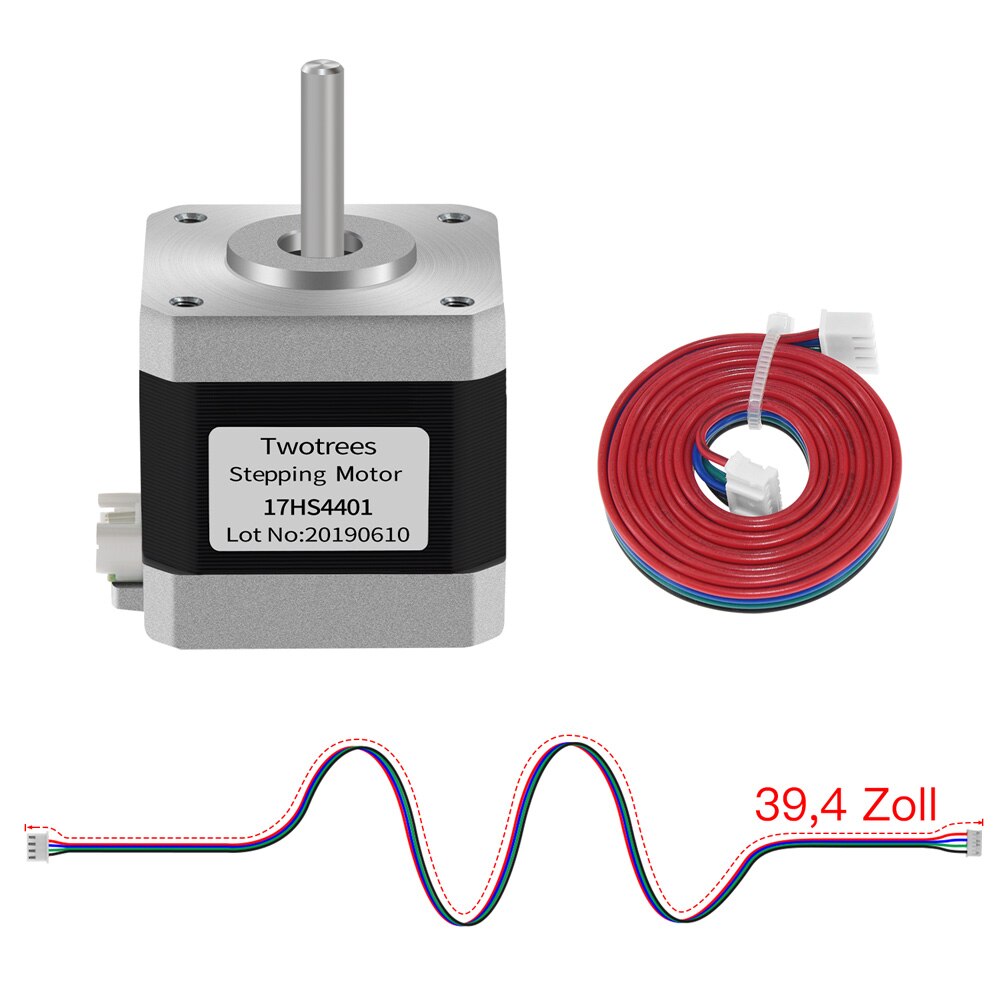 Nema 17 40mm stepper motor 42 motor 4- lead 17 hs 4401 nema 17 42 bygh 1.5a with dupont line for 3d printer and cnc