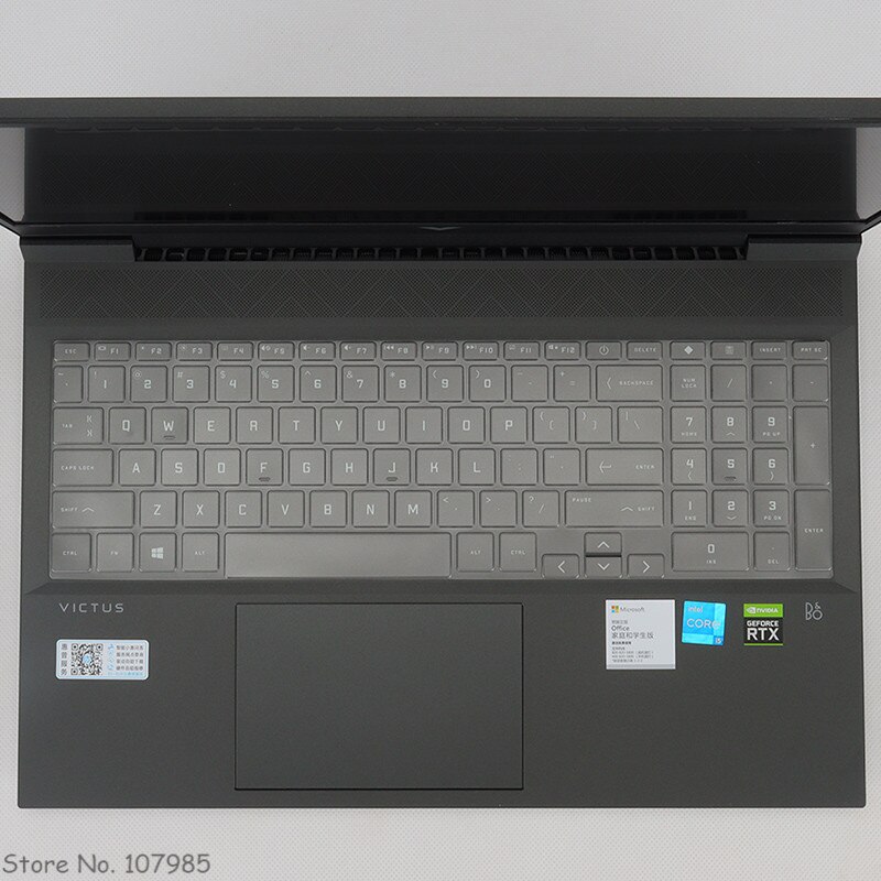 Silicone Clear TPU Laptop keyboard Cover Protector Skin For HP Victus 16.1&quot; Gaming Laptop / HP Victus 16 inch Notebook: TPU