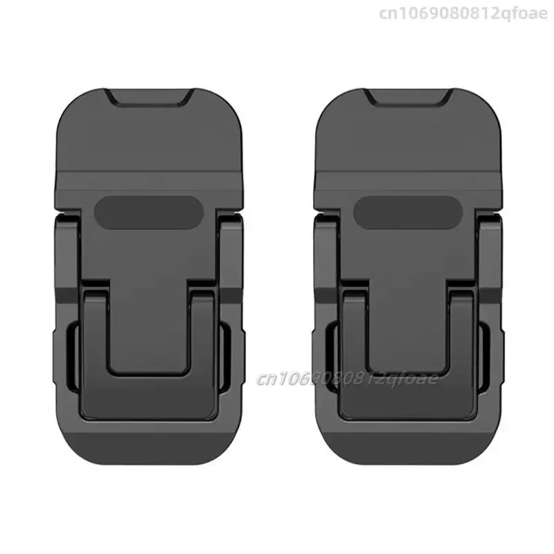 Verstelbare opvouwbare laptopstandaard Mini-poten Ultradunne draagbare ondersteuning voor Macbook Notebook Koelhouder Voeten Onzichtbare beugel: Black